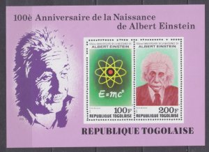 1979 Togo 1358-1359/B142 100 years of Albert Einstein