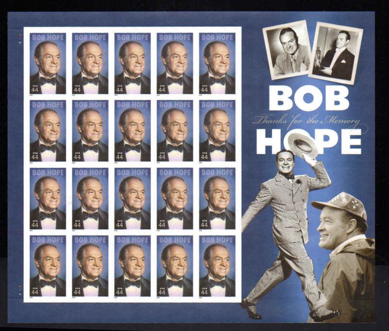 #4406 Bob Hope  Full Sheet 44¢ Stamps Mint NH  