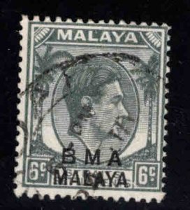 Straits Settlements Scott 260 BMA MALAYA overprint Used Die 1