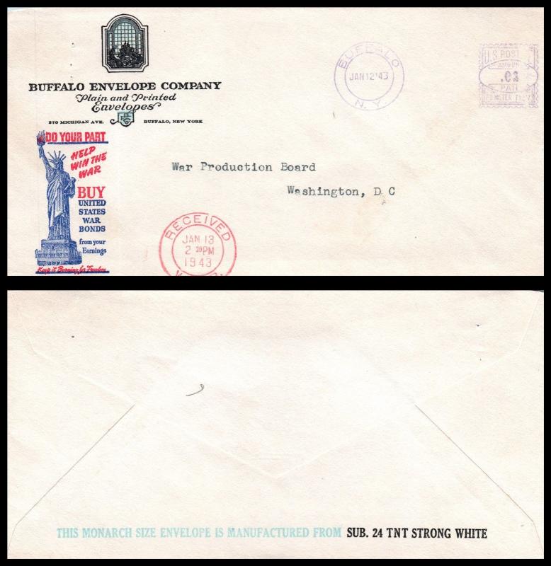 Goldpath: US Advertising Cover 1943. Buffalo, N.Y. _CV16_P5