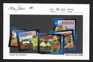 ALDERNEY Sc#196-201 Mint Never Hinged Complete Set