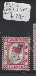 LABUAN  (P1601BB)  QV 2C CAMEO SG 51S  SPECIMEN   MOG