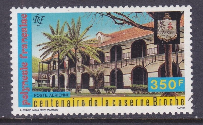 French Polynesia C224 MNH 1987 Broche Barracks - 120th Anniversary Issue