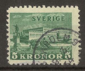 Sweden 1930 5kr Royal Palace SG176 Fine Used