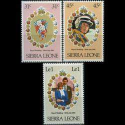 SIERRA LEONE 1981 - Scott# 509-14 Issued 7.22 Set of 3 NH