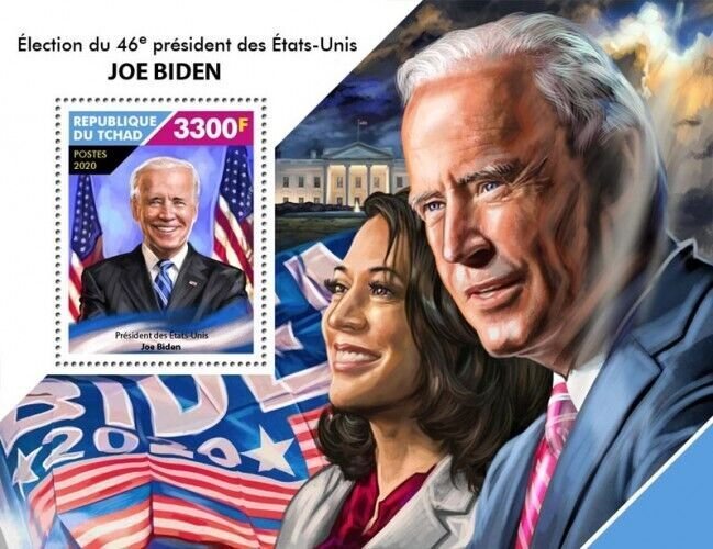 Chad - 2020 US President Election Winners Biden & Harris Souvenir Sheet