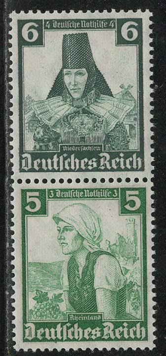 Germany Scott # B72, B71, mint nh, se-tenant, Mi# S233