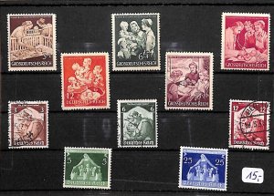 E0062 Germany Empire German Reich stamps selection mix lot