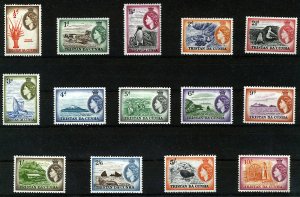 Scarce : 1954 Tristan da Cunha Sc#14-27 - QE II - Definitive Set - MLH -  cv70