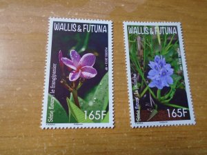 Wallis & Futuna  #  734-35  MNH      Flowers