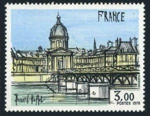 France 1584,MNH. Art 1978.Institute de France & Pontdes Arts,by Bernard Buffet.