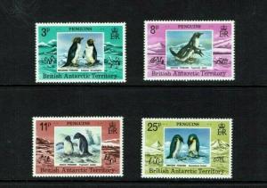 British Antarctic Territory: 1979,Penguins, MNH set