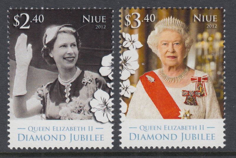 Niue 876-877 Queen Elizabeth II MNH VF