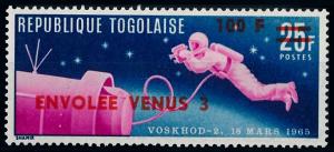 [64445] Togo 1966 Space Travel Weltraum Overprint Envolee Venus 3 From Set MNH