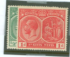 St. Kitts-Nevis #24-25  Single