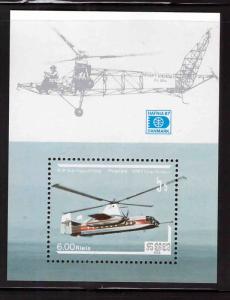 Cambodia Scott 819 MNH** Aircraft  Helecopter Rotodyne minisheet