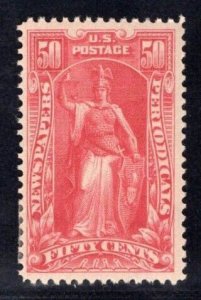 MOMEN: US STAMPS #PR119 50c NEWSPAPER MINT OG H $25 LOT #84360-6