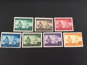 German Occupation issues Albania 1944 set used stamps 58361