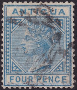 Antigua 1882 #15 vf u vf; 4d Blue