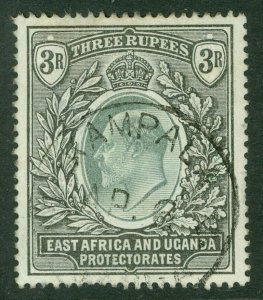 SG 11 East Africa & Uganda 1903-04. 3r grey-green & black. Very fine used...