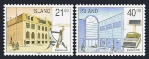 Iceland 698-699,MNH.Michel 726-727. EUROPE CEPT-1990.Post Offices,Reykjavik.