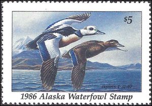 AK2 Mint,OG,NH... Alaska State Duck Stamp... SCV $10.00