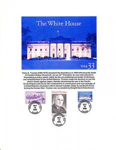 #3445 WHITE HOUSE - COMBO-GORGEOUS 8 1/2 * 11 PRINT