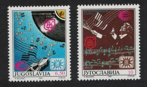 Yugoslavia Eurovision Song Contest Zagreb 2v 1990 MNH SG#2619-2620