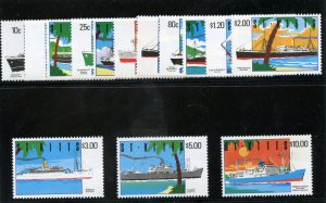 St Kitts-Nevis 1990 QEII Ships set complete superb MNH. SG 312-335. Sc 294-307.