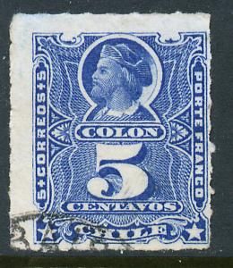 Chile 28, 5c Columbus. Used. (548)