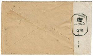 Nyasaland 1945 Dedza cancel on cover to the U.S., censored