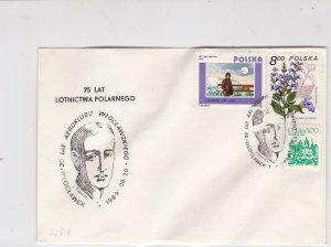 Poland 1989 Arctic Antarctic Polar Expedition Celeb. 75 yrs Stamps Cover rf23188