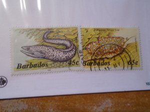 Barbados  #  650a/653a   used
