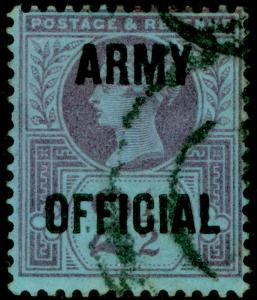 SGO44, 2½d purple/blue, FINE USED. Cat £22.