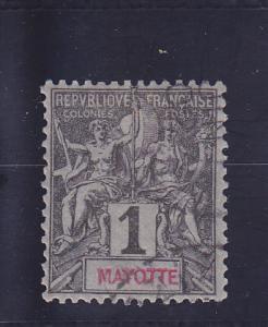 Mayotte  Scott#  1  Used