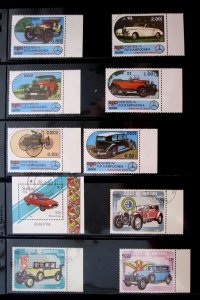 WORLDWIDE - TOPICAL STAMPS - 100 AUTOMOBILES