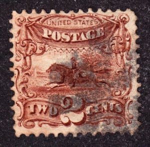 US 113 2c Post Horse & Rider Used F-VF SCV $85