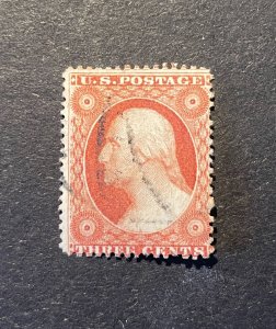*US Stamp #25, used, light cancel, fresh looking