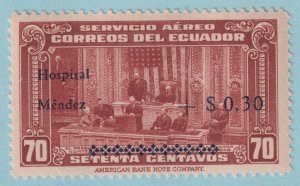 ECUADOR CB2 AIRMAIL SEMI-POSTAL  MINT HINGED OG * NO FAULTS VERY FINE! - GPF