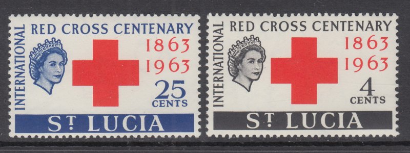 St Lucia 180-181 Red Cross MNH VF