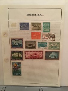 Indonesia Air Travel stamp page R24453