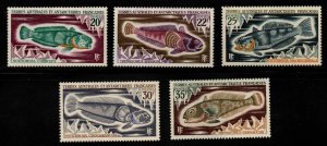 FSAT TAAF Scott 39-43 MNH**  Short Fish set 5/8 issued  1971 CV $31