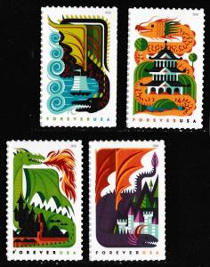 US 5307-5310 Dragons F set 4 MNH 2018