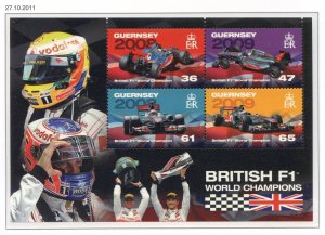 Guernsey 2011 Formula 1 Mini Sheet SGMS1405 Unmounted Mint