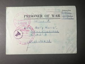 1943 USA Prisoner of War POW Cover Camp Polk to Berlin Germany Harry Weisser 3