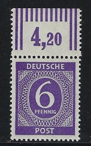 Germany AM Post Scott # 535, mint nh, var. rotary print