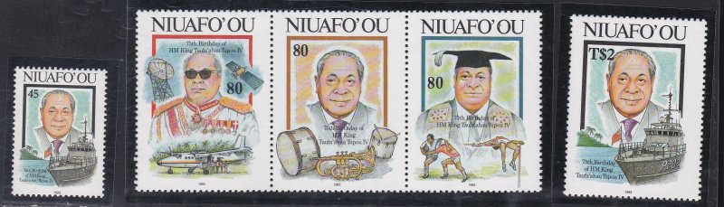 Tonga - Niuafo'ou # 160-162, King's 75th Birthday, Mint NH, 1/2 Cat