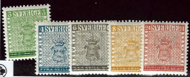 Sweden SC#479-483 Mint OG F-VF....Bid a Bargain!