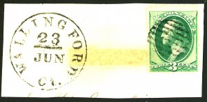 U.S. #206 USED ON PIECE