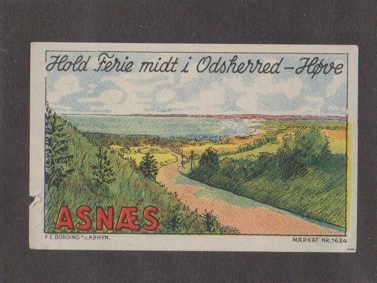 Denmark - City of Asnæs Osterherred Tourism Advertising Stamp - NG